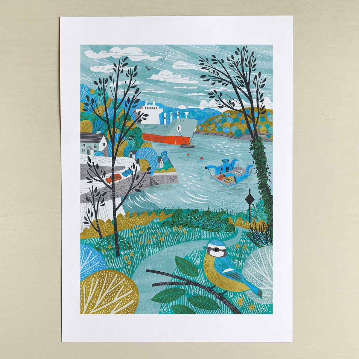 King Harry Ferry Large Print | mattillustration